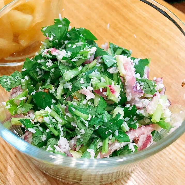 スパイスおかず 三つ葉のサンボル レシピ 作り方 By Ayatoy 楽天レシピ スパイスおかず 三つ葉のサンボル レシピ 作り方 By Ayatoy 楽天レシピ